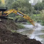 estero Paillihue trabajos de limpieza 