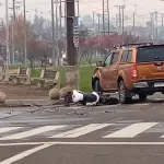 Dos motociclistas en estado grave tras accidente de tránsito en Los Ángeles, Diario La Tribuna