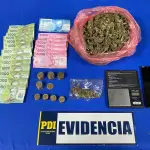Especies incautadas por detectives de la PDI de Victoria., PDI Araucanía