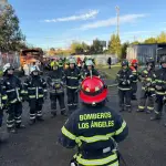 Más de 70 bomberos angelinos participaron en intensa jornada de entrenamiento, Bomberos de Los Ángeles
