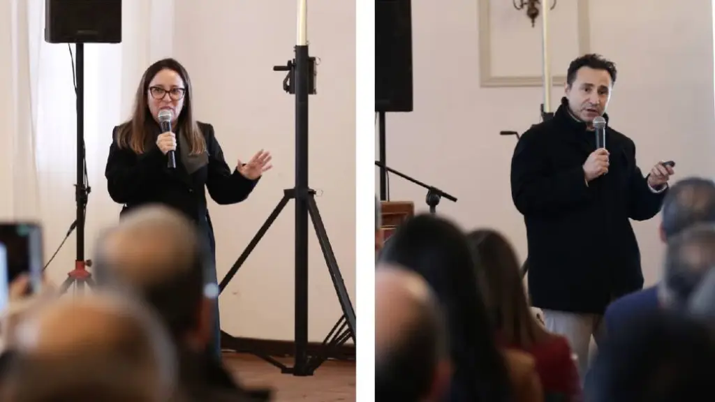 La directora del INFOR, dra. Sandra Gacitúa Arias y el presidente de Corma, Rodrigo O´Ryan.