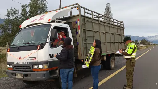 Antuco: realizan operativo para alertar sobre los riesgos del exceso de velocidad