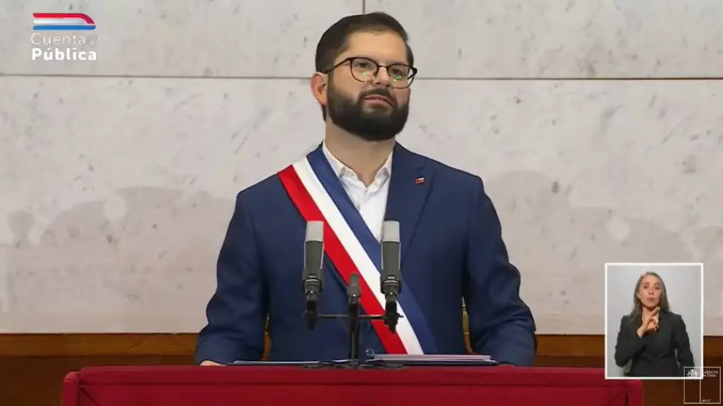 Presidente Gabriel Boric en Cuenta Pública, Captura