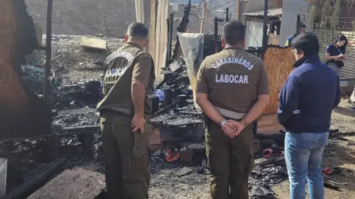Riña termina con dos hombres muertos y una casa incendiada en Copiapó 