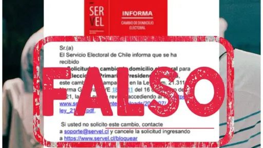 Servel alerta sobre correos falsos de cambio de domicilio electoral: advierten estafa para robar datos personales