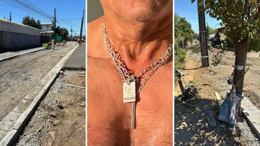 Vecino denuncia robo por parte de trabajadores de empresa que realizaba obras en Los Ángeles