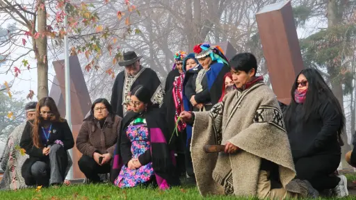  Negrete conmemoró el Wetripantu con ceremonia ancestral en la Plaza de Armas