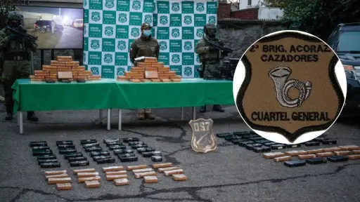 Seis suboficiales del Ejército fueron detenidos por integrar banda que trasladaba droga desde el norte a Santiago