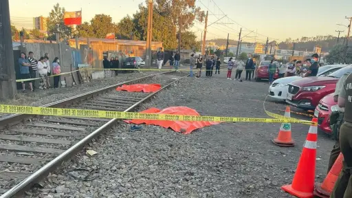 Peatón murió tras ser atropellado por Biotren en Hualqui