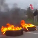 Protesta en Ruta Q-45., Captura de video