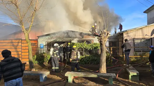 Incendio en Los Ángeles deja dos viviendas destruidas y una mascota fallecida