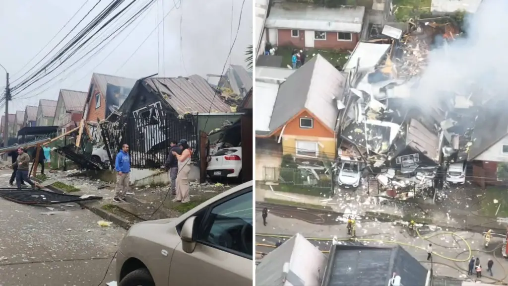 Explosión destruye una vivienda y obliga a evacuar sector de Fundo El Carmen en Temuco, La Tribuna
