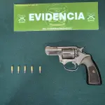 Personal de la SIP de Carabineros incautó una pistola y munición., Cedida