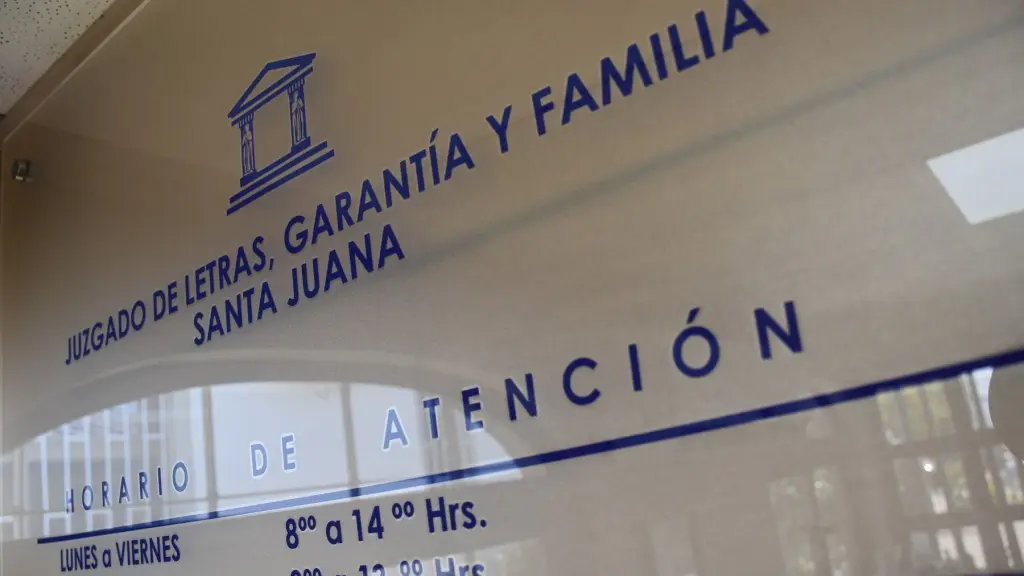 La audiencia se realizó en el Juzgado de Garantía de Santa Juana, Poder Judicial