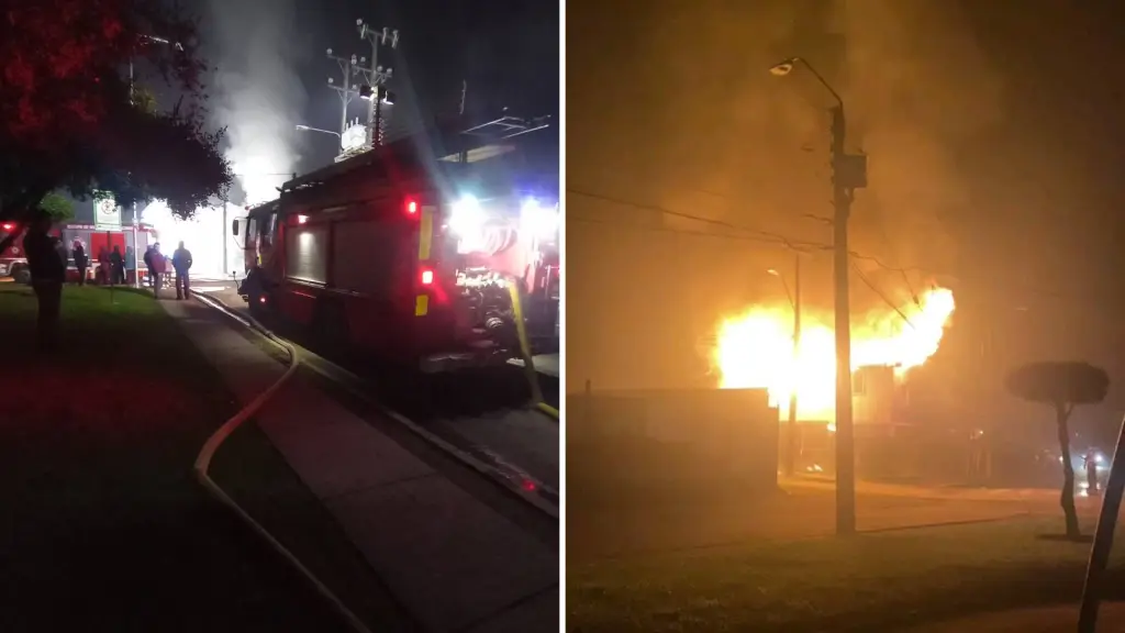 Las llamas afectaron dos viviendas y fueron controladas sin víctimas., Cuerpo de Bomberos de Nacimiento