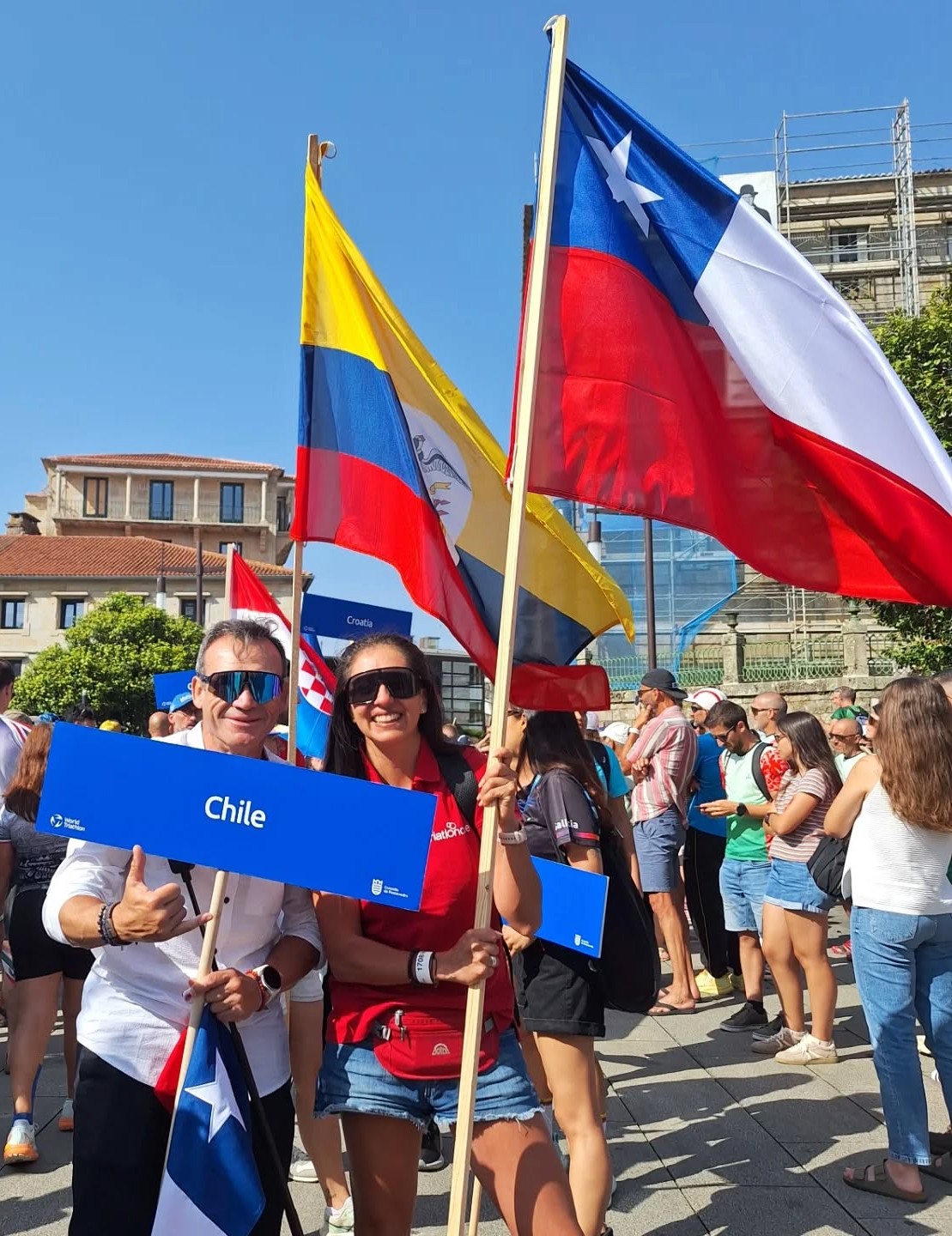 La docente angelina, incluso fue abanderada de Chile en su categoría, sin saber lo amargo que le vendría más adelante / La Tribuna
