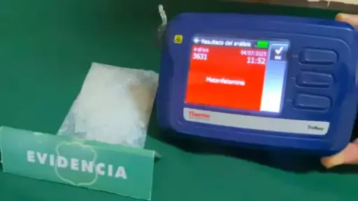 Incautan metanfetamina cristalizada por primera vez en La Araucanía