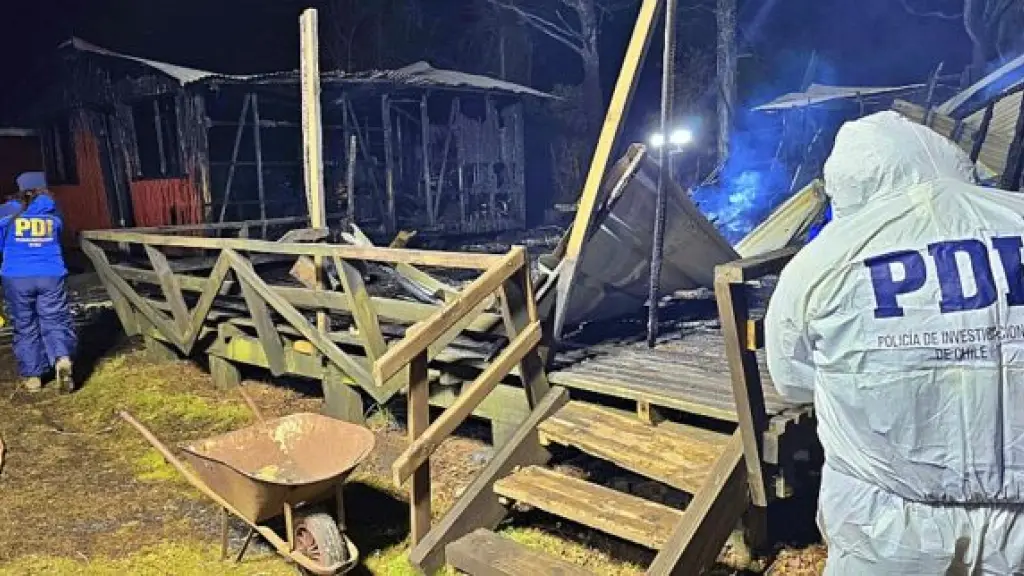 Hombre muere calcinado tras incendio de cabaña en Panguipulli, La Tribuna