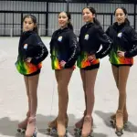 Leonor Panes, Martina Riquelme, Valentina y Laura Bascuñán posan tras una destacada participación en el campeonato celebrado en Argentina, Diario La Tribuna