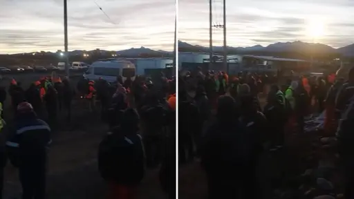 Trabajadores paralizan de manera parcial las obras en Central Hidroeléctrica Rucalhue 