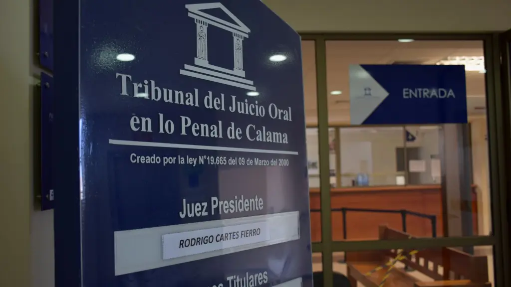 El juicio se realizó en el Tribunal de Juicio Oral en lo Penal de Calama, Poder Judicial