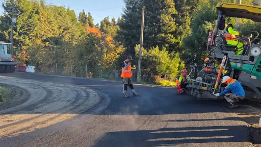 Concretan pavimentación de 2,2 kilómetros en sector La Perla de Los Ángeles