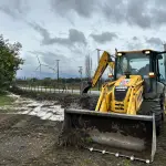 Equipos de emergencia del municipio de Negrete han estado trabajando en sectores afectados por el sistema frontal., Municipalidad de Negrete