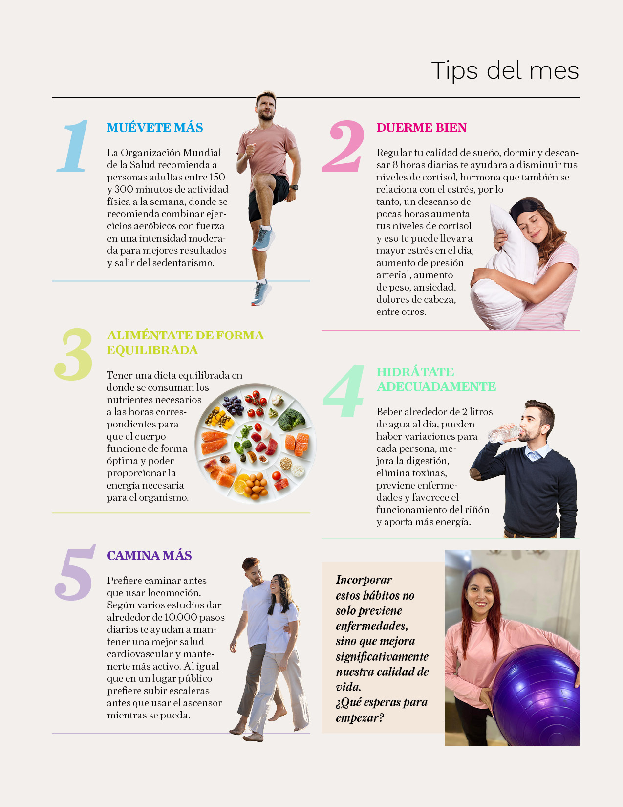 Tips del Mes  / Revista Vivir Bien