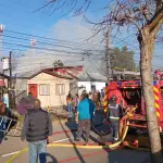 Incendio en casa habitación en Avenida Los Ángeles, Nicolás Maureira | La Tribuna