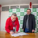 Firma de convenio, cedida