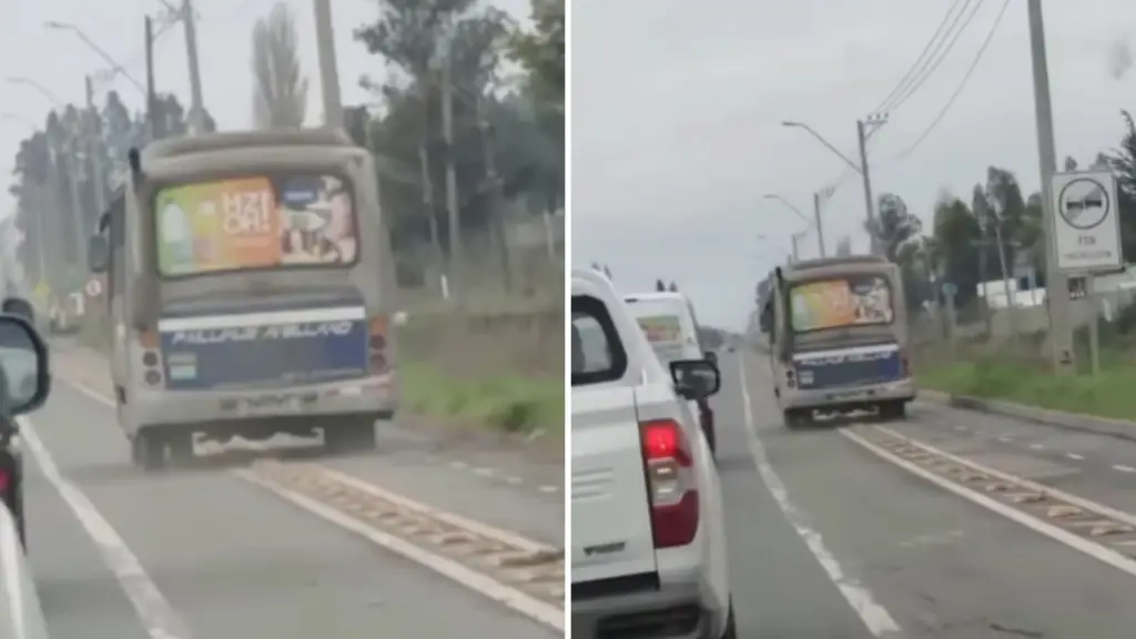 Polémica por microbús circulando por ciclovía en avenida Las Industrias, Diario La Tribuna