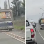 Polémica por microbús circulando por ciclovía en avenida Las Industrias, Diario La Tribuna