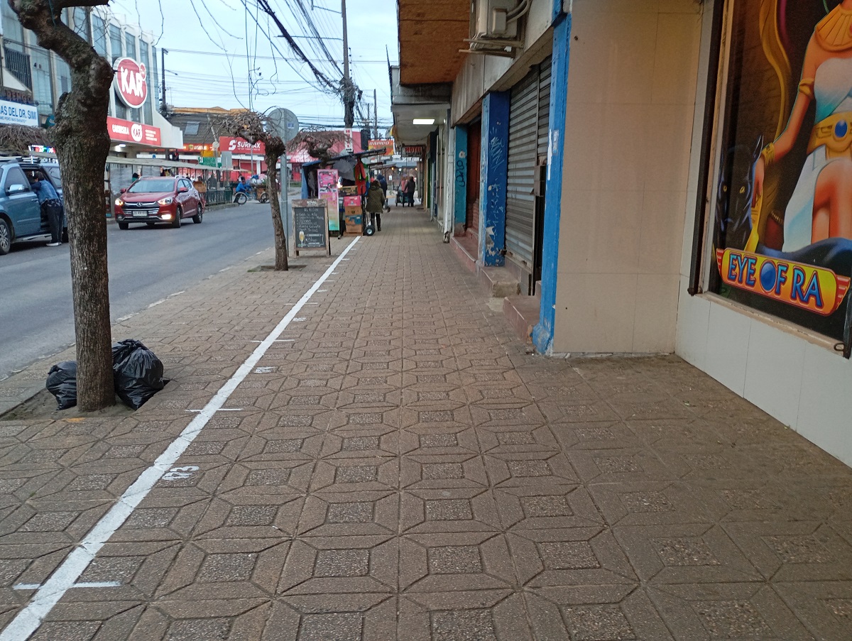 Demarcaciones en calle Rengo / Nicolás Maureira | La Tribuna