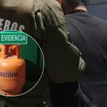 Hombre es detenido tras ser sorprendido portando un cilindro de gas en plena vía pública de Los Ángeles, Carabineros