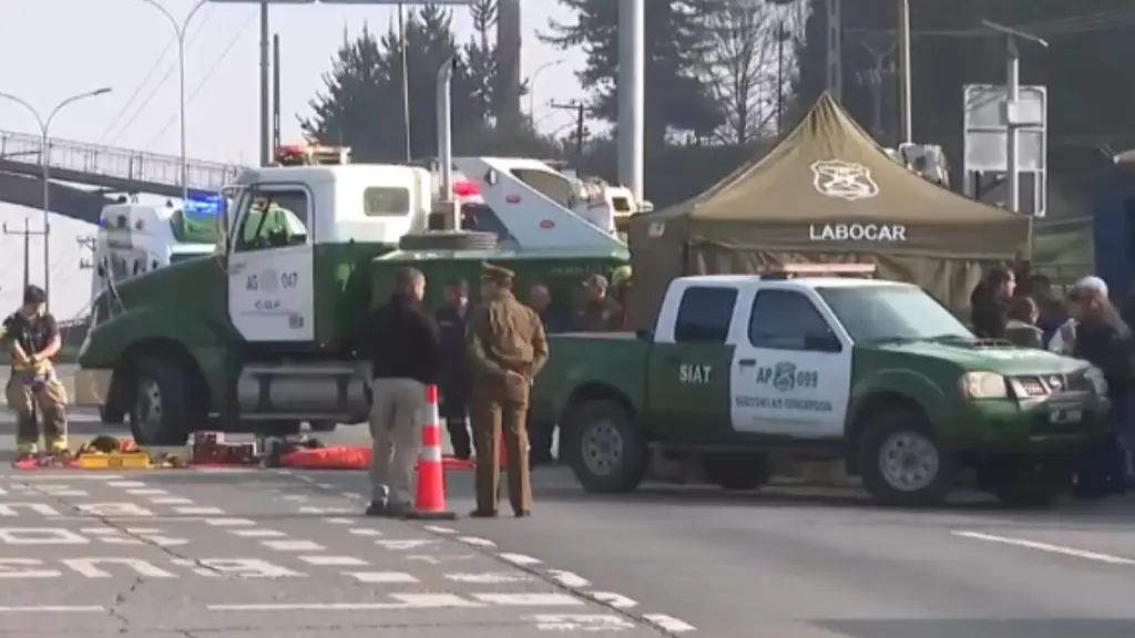 Carabinero motorizado fallece tras accidente de tránsito en Concepción, T13
