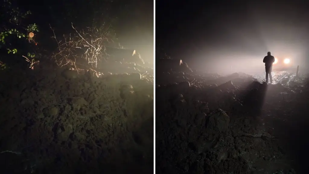 Ruta bloqueada Alto Biobío