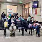 La instalación se emplaza en el hall principal del hospital angelino., Complejo Asistencial de Los Ángeles.