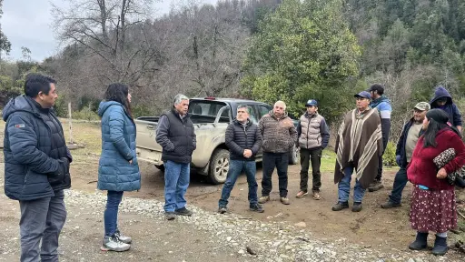 Inician obras de pasarela en sector Los Chenques de Cauñicú para mejorar conectividad y seguridad vial
