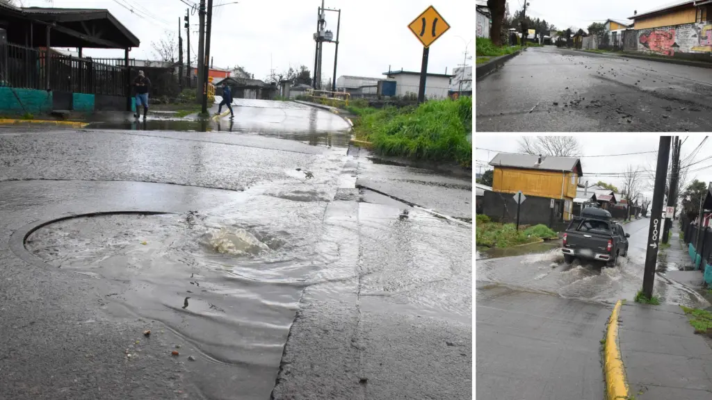 Familias afectadas acusan rebalses de alcantarillas y responsabilizan a la falta de mantención de canales y tuberías cercanas al estero Paillihue