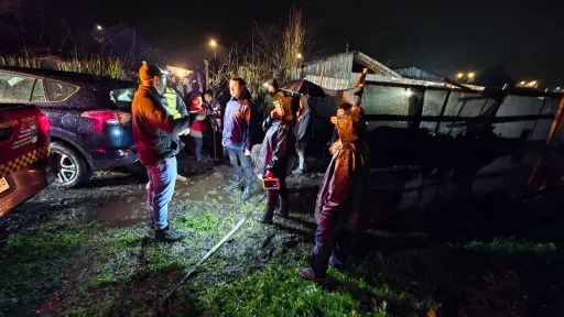Sistema frontal deja un centenar de viviendas afectadas en Negrete: Gobierno despliega ayuda en terreno