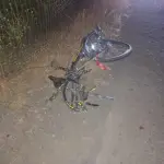 Bicicleta rota tras accidente (Fotografía de contexto), Odisea RTV 