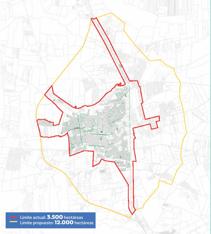 Los límites actuales y propuestos para Los Ángeles. / CChC Los Ángeles