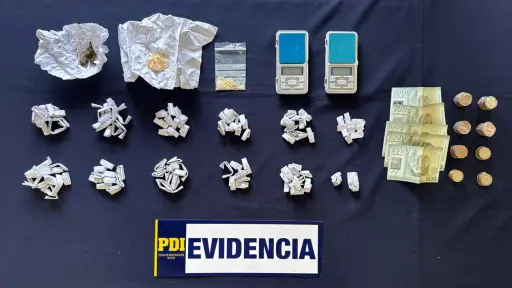 Desarticulan dos puntos de venta de drogas en Angol: Hay cinco personas detenidas