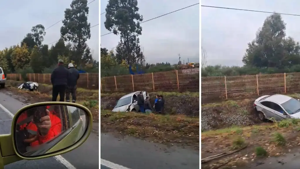 La conductora, una mujer adulta que se desplazaba desde Nacimiento hacia Negrete, quedó atrapada al interior del automóvil y fue asistida por equipos de emergencia.