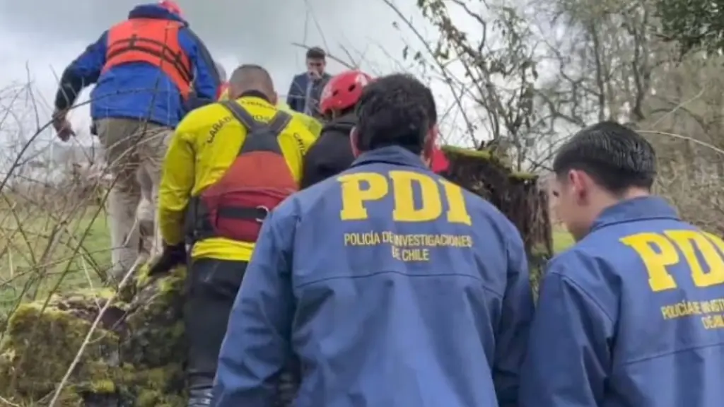 La menor y un adulto de 49 fueron arrastrados durante una ceremonia de sanación en compañía de una machi., PDI Los Ríos