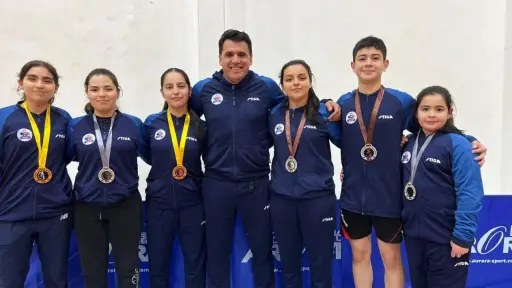 El tenis de mesa angelino se luce de la mano del Car Luna en zonal sur
