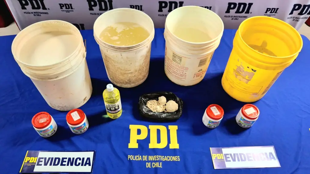 Operativo permitió incautar más de 55 kilos de cocaína base., PDI 