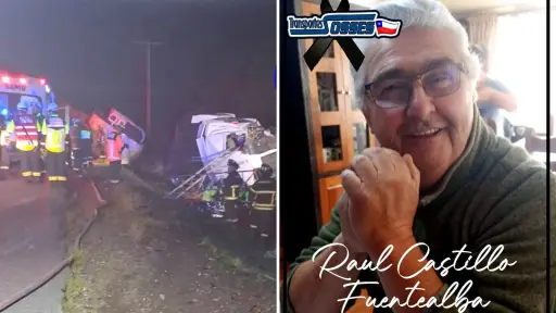 Pesar por la trágica muerte de experimentado camionero del sur de Chile en accidente de tránsito en Cabrero