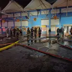 Incendio controlado esta noche, Diario La Tribuna
