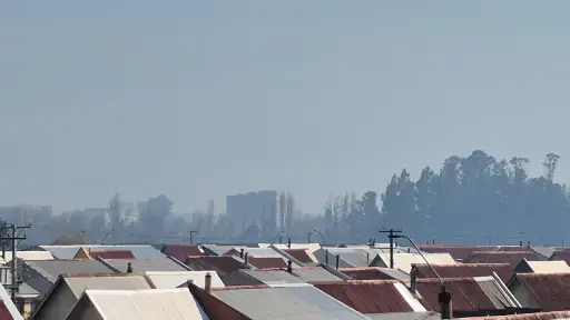 Humo de quema controlada de Mulchén cubrió los cielos de Los Ángeles 